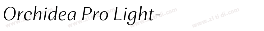Orchidea Pro Light字体转换